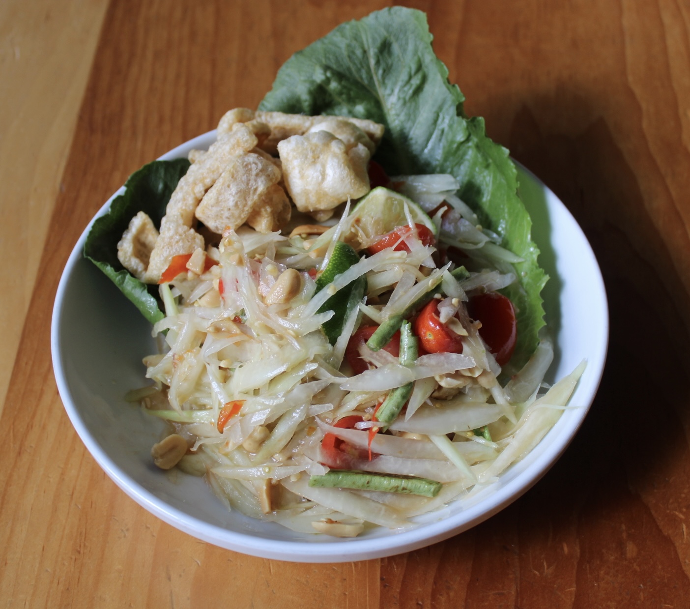 Thai style papaya salad